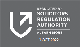 Regulated by Solicitors Regulation Authority